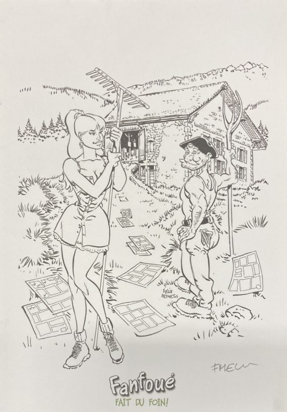 Meynet - ex libris sérigraphie Fanfoué N° 272