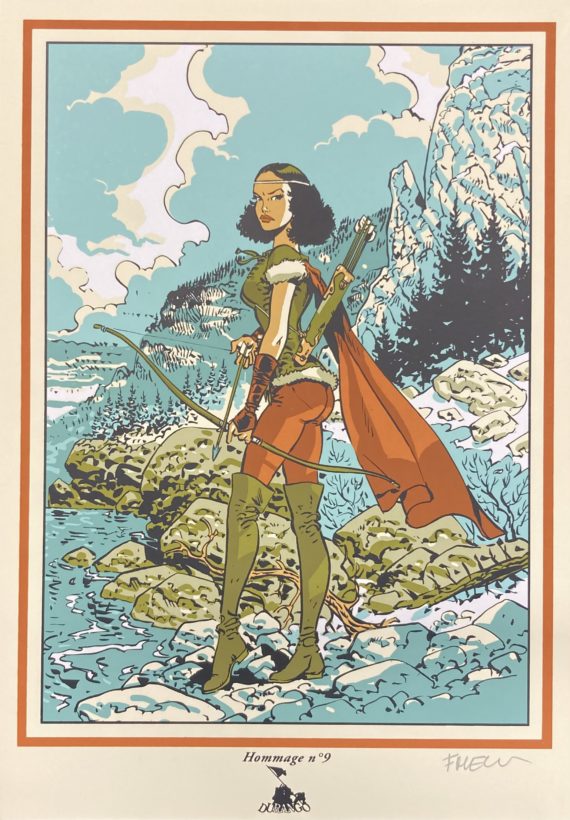 Meynet - ex libris sérigraphie Durango Hommage N° 9 N° 309