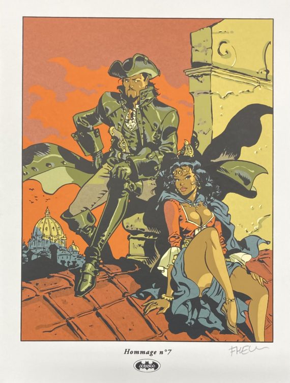 Meynet - ex libris sérigraphie Durango Hommage N° 7 N° 284