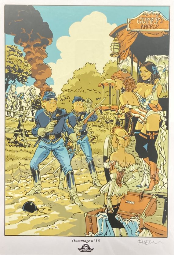 Meynet - ex libris Bleu sérigraphie Durango Hommage N° 20 N° 295