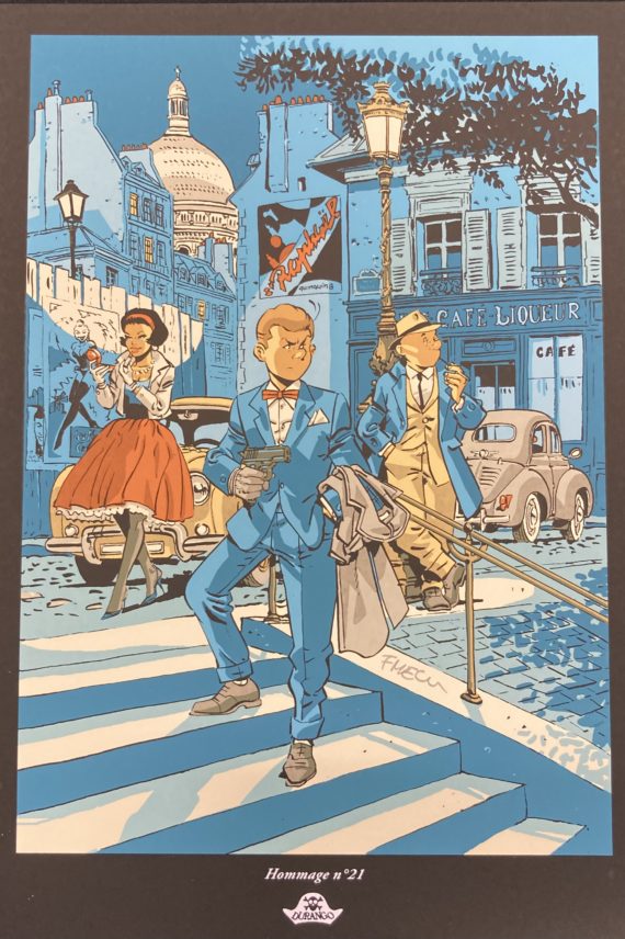 Meynet - ex libris sérigraphie Durango Hommage N° 21 N° 300