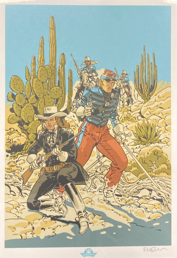 Meynet - ex libris Bleu sérigraphie Durango N° 303