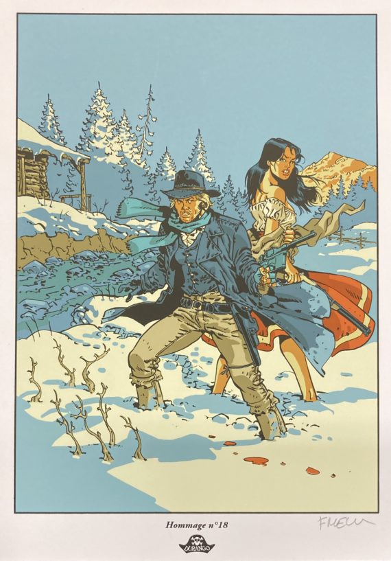 Meynet - ex libris sérigraphie Durango Hommage N° 18 N° 305