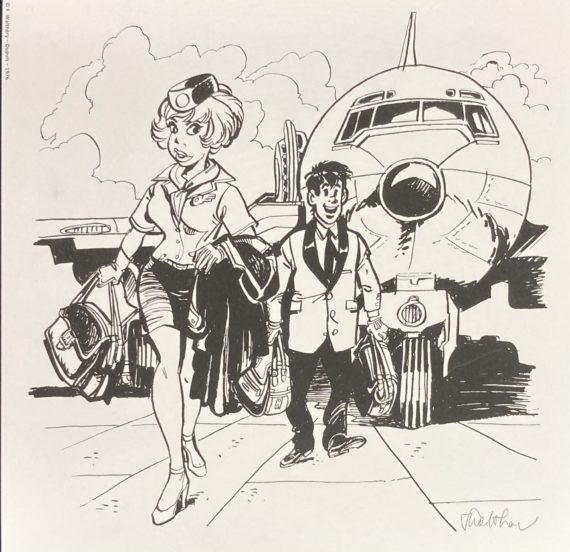 Walthéry - Sérigraphie Natacha et Walter