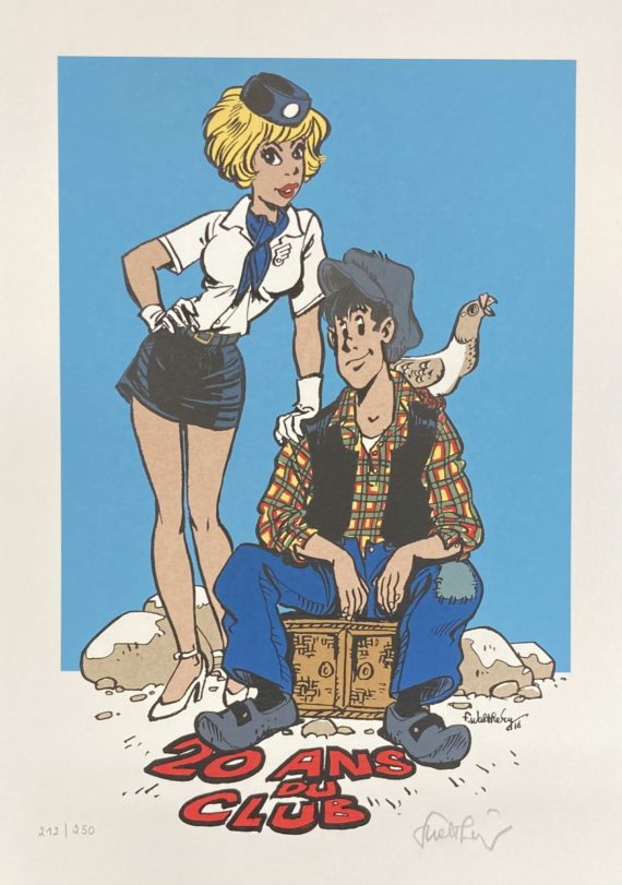 Walthéry - Sérigraphie Natacha - 20 ans du club