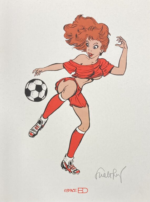 Walthéry - Rubine ex libris sérigraphie