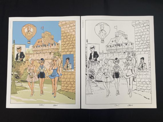 2 Sérigraphies Dany, Walthéry, Meynet - Natacha - Olivier Rameau - Double M (2023)