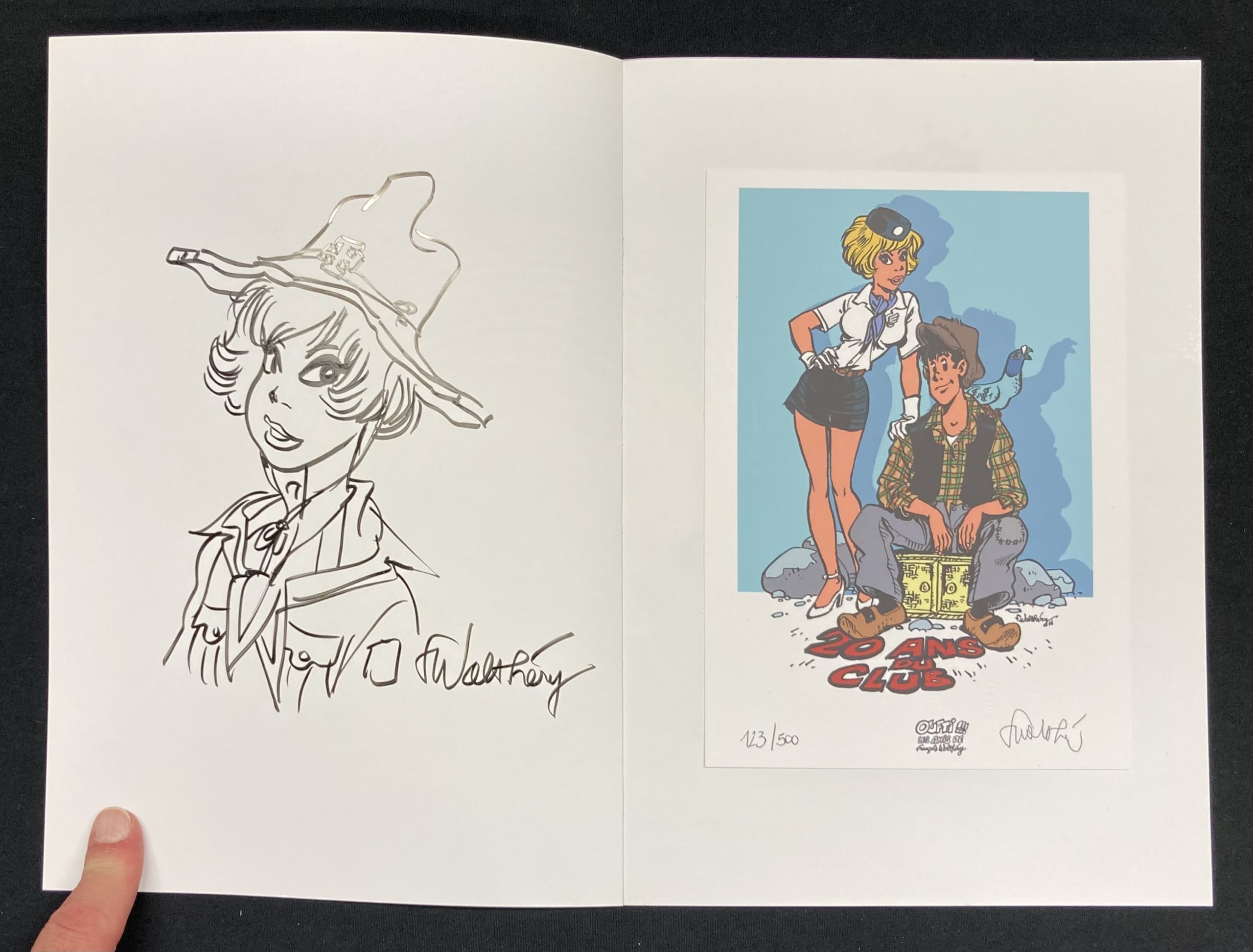 Walthéry Natacha – Dédicace : Aventures scoutes au pays du calendrier belge - Amazonie BD