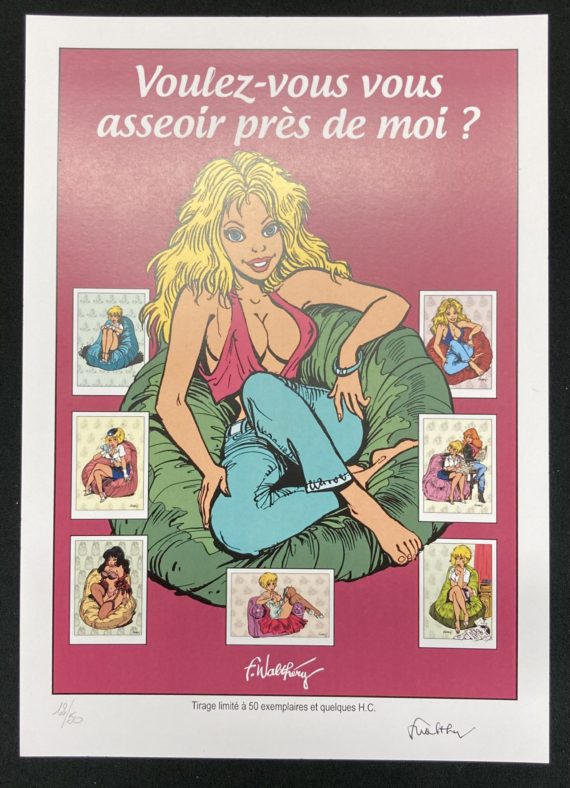 F. Walthéry Natacha - Portfolio "Voulez vous vous asseoir avec moi  ?"