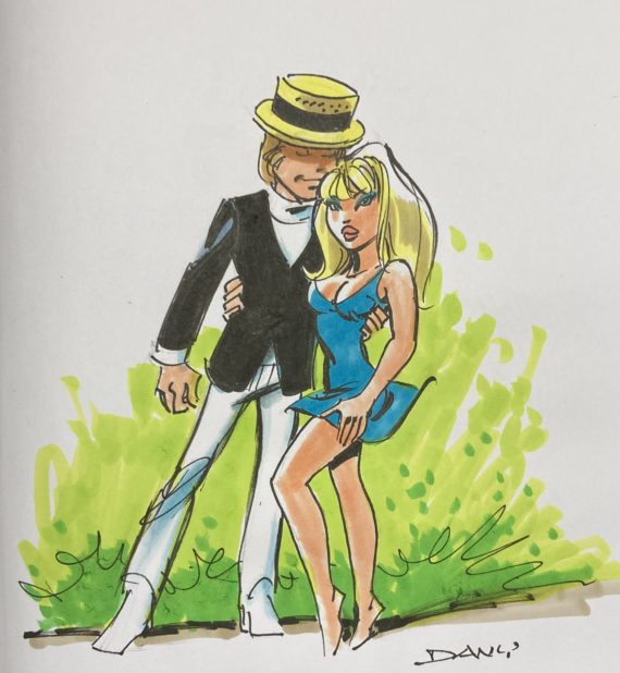 Dany & Greg - Dédicace Olivier Rameau N°7 "Le miroir à trois face" - Tirage de tête (1997)