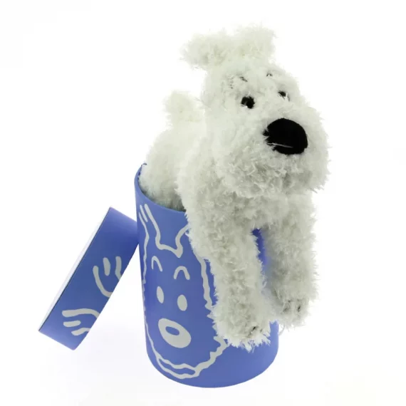 Hergé - Tintin / Milou peluche molle 20 cm en boîte bleue