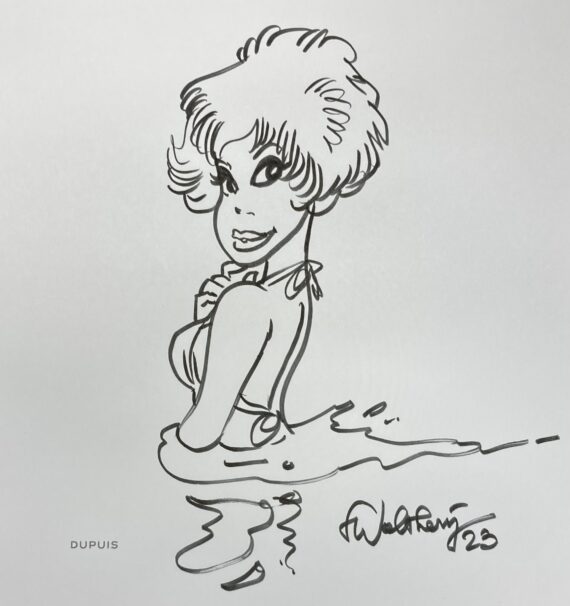 François Walthéry - Dédicace / Natacha N° 1 & N° 2 - Edition prestige (2022)