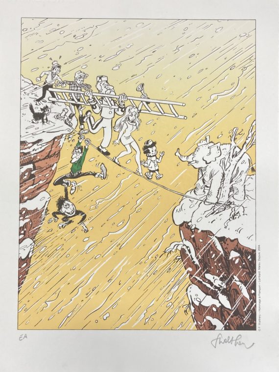 François Walthéry - Offset Natacha hommage à André Franquin