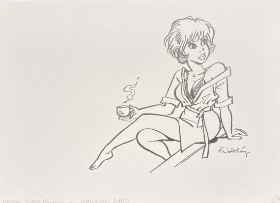 F. Walthéry Natacha - Portfolio "Natacha Relax" + ex libris N&B (2023)