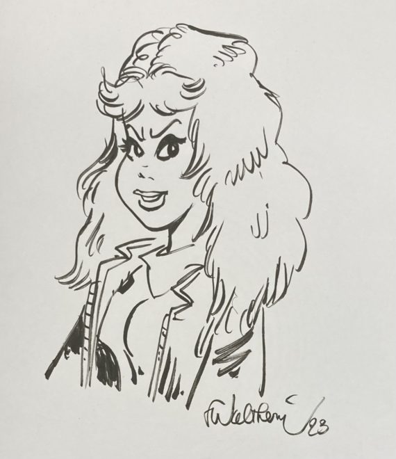 Walthéry, de Lazare & Mythic - Dédicace / Rubine N° 7 "Devoirs de vacances" - Tirage de tête  (2000)