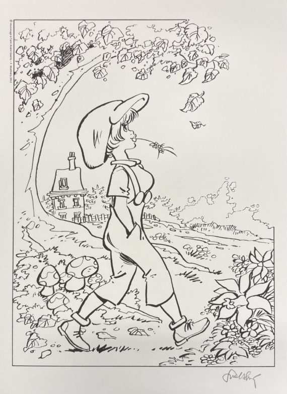 François Walthéry - Offset Natacha hommage à André Geerts