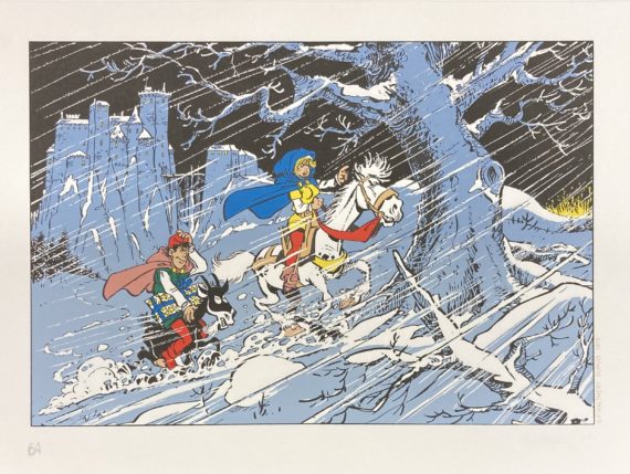 François Walthéry - Offset Natacha hommage à Peyo