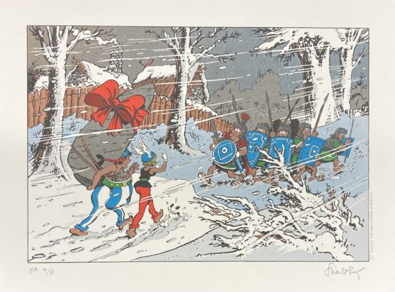 François Walthéry - Offset Natacha hommage à Uderzo