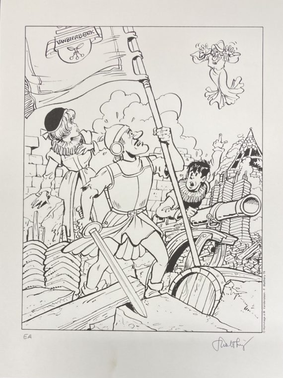 François Walthéry - Offset Natacha hommage à Vandersteen