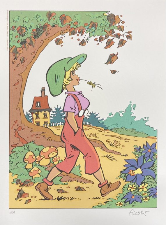 François Walthéry - Offset Natacha hommage à André Geerts