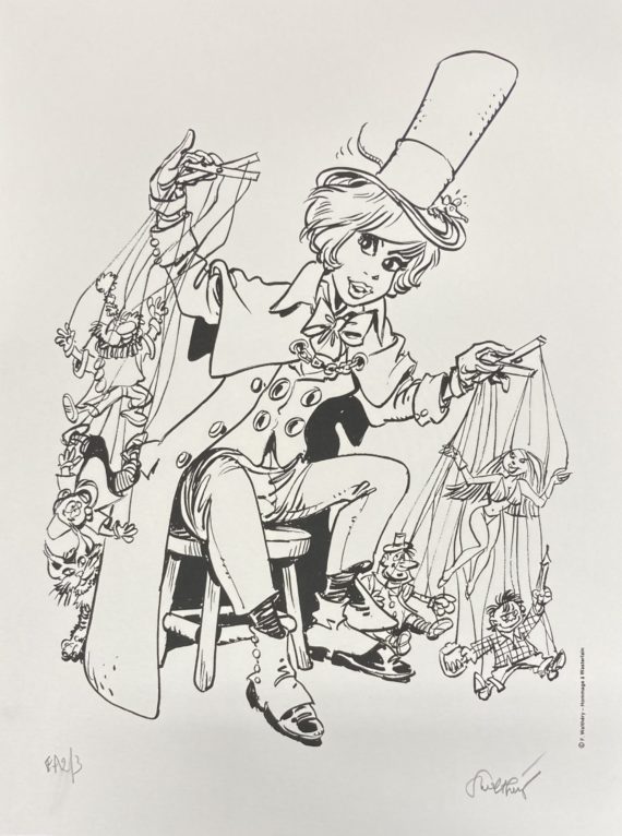 François Walthéry - Offset Natacha hommage à Wasterlain