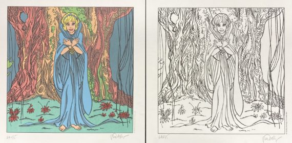 François Walthéry - 2 Offsets Natacha hommage à Rie Cramer