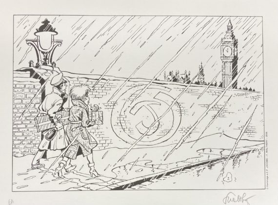 François Walthéry - Offset Natacha hommage à E.P. Jacobs