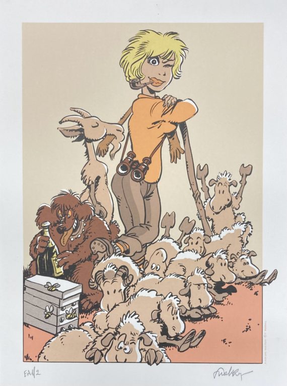 François Walthéry - Offset Natacha hommage à F'murr