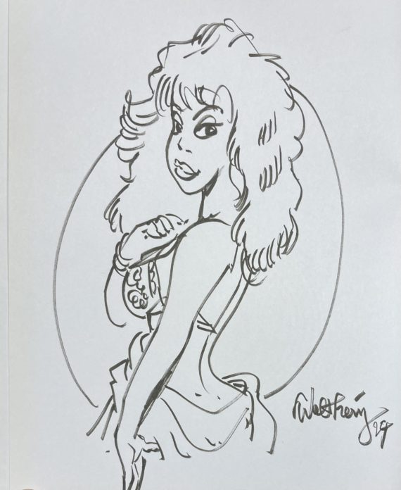 François Walthéry - Dédicace / Natacha Pin Up (2010)