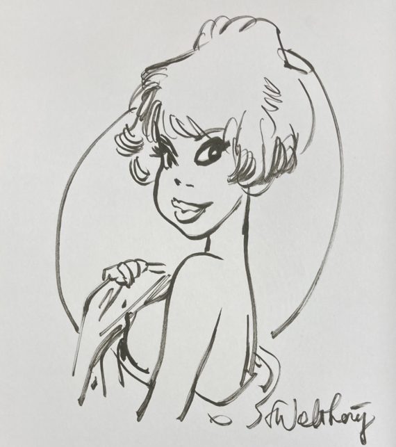 Walthéry - Dédicace / Natacha 50 ans de charmes - Tirage limité (2020)