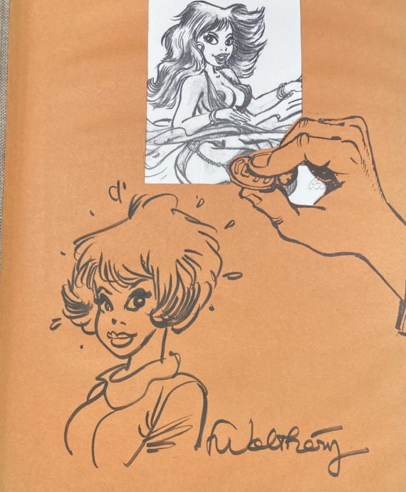 François Walthéry - Dédicace / Portfolio "Poils à gratter" (1993)