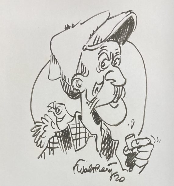 Walthéry & Cauvin - Dédicace / Le vieux Bleu N° 1 (2008)