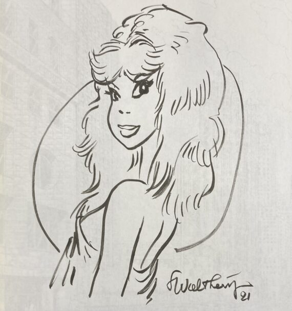 Walthéry, De Lazare & Mythic - Dédicace / Rubine N° 2 "Fenêtre sur rue" (1994)