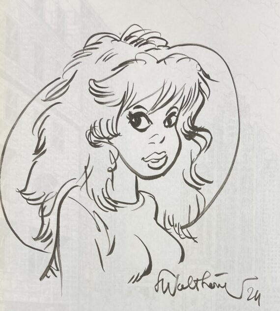 Walthéry, De Lazare & Mythic - Dédicace / Rubine N° 5 "La disparue d'halloween" (1997)