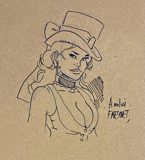 Meynet - Dédicace / Portfolio Duelles - Version sépia 69 ex (2023)