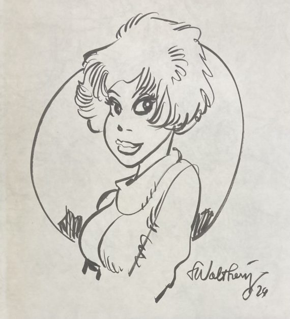 Walthéry, Laudec & Mittéi - Dédicace / Natacha N° 11 "Le grand pari" (1985)