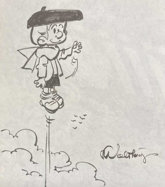 Walthéry & Peyo - Dédicace / Benoit Brisefer N° 6 "Lady d'Olphine" (1973)