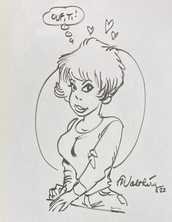 Walthéry & Peyo – Dédicace / Natacha N° 19 "La mer des rochers" (2004)