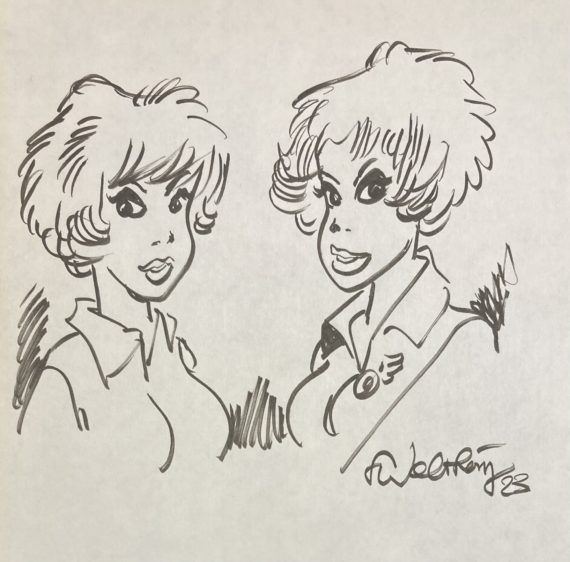 François Walthéry - Dédicace / Natacha & Co - par J. P. Tibéri (1987)