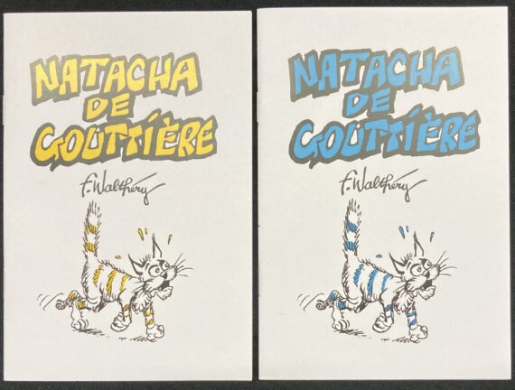 François Walthéry - Natacha de gouttière - 2 Tirages de têtes (2018)