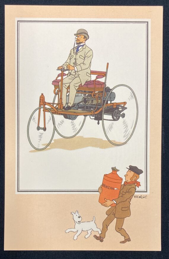 Hergé - Tintin Chromos Voir et Savoir L'automobile (1954)