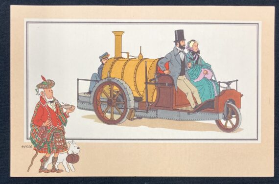 Hergé - Tintin Chromos Voir et Savoir L'automobile (1954)