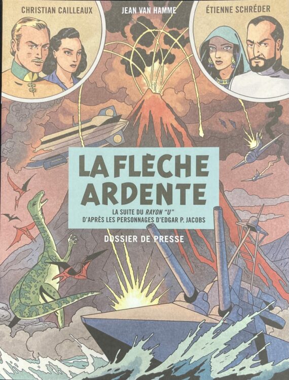 Jacobs, Schréder & Van Hamme - La flèche ardente / Le rayon U Dossier de presse (2023)