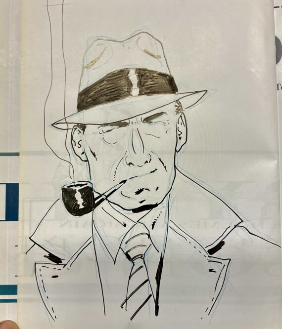 Nolane & Roman - Dédicace / Harry Dickson N° 4 "L'ombre de Blackfield" (1997)