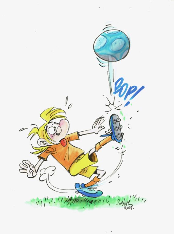 Olivier Saive - Les Footmaniacs - Dessin original (2024) 8