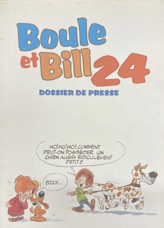 Roba - Boule et Bill N° 24 - Dossier de presse (1996)