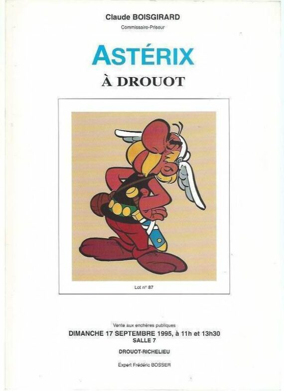 Goscinny & Uderzo - Asterix à Drouot - Catalogie de vente aux enchères (1995)