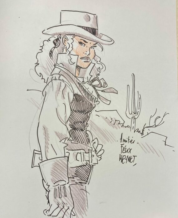 Meynet & Yann - Dédicace Sauvage T. 2 "Dans les griffes de Salm Salm" - Tirage de tête (2018)