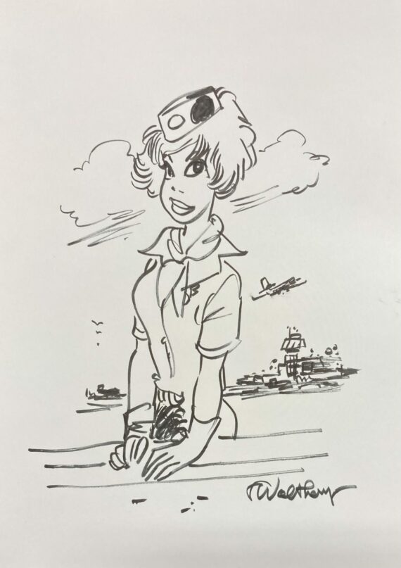 Walthéry - Natacha - Dessin original N° 1