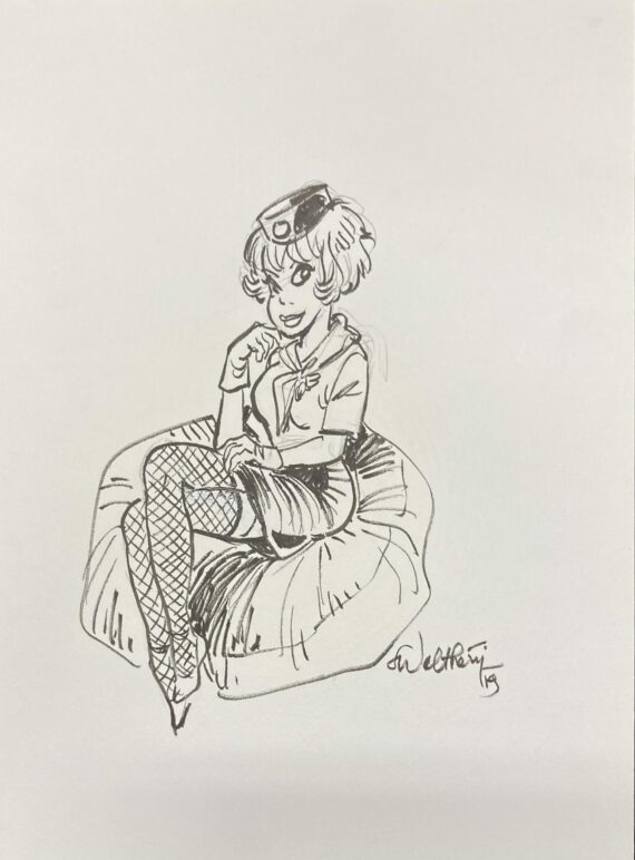 Walthéry - Natacha - Dessin original N° 4